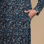 Sanwara Men Geometric Embroidered Straight Kurta