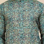 Anouk Rustic Paisley Printed Band Collar Straight Kurta