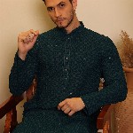 House of Pataudi Ethnic Motifs Embroidered Straight Kurta