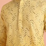 KISAH Men Paisley Embellished Mirror Work Kurta