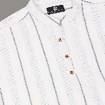 HERE&NOW Striped Cotton Short Kurta