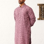 Jompers Ethnic Motifs Embroidered Sequinned Mandarin Collar Straight Kurta