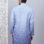 Jompers Ethnic Motifs Printed Mandarin Collar Straight Kurta