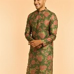 Diwas by Manyavar Men Floral Printed Kurta