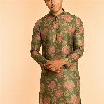 Diwas by Manyavar Men Floral Printed Kurta