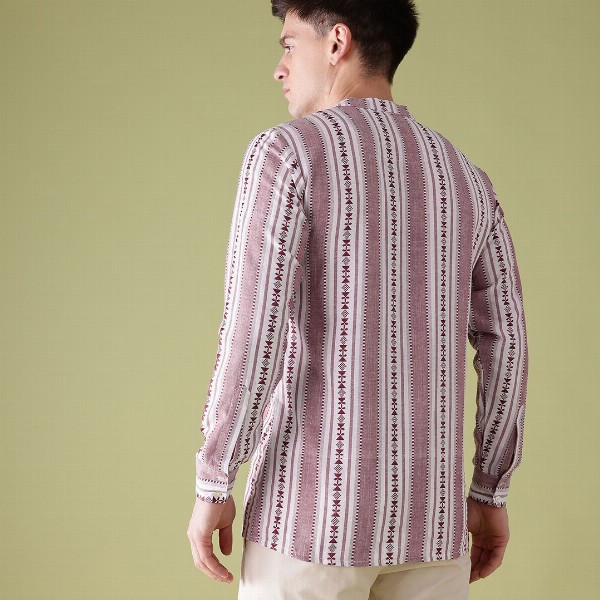 Anouk Woven Design Geometric Kurta