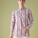 Anouk Woven Design Geometric Kurta