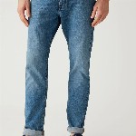 Marks & Spencer Men Slim Fit Light Fade Cotton Jeans