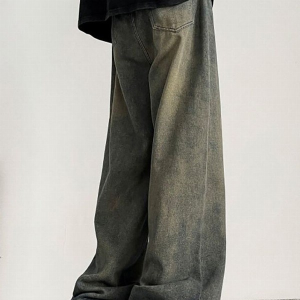 StyleCast x Revolte Men Wide Leg Medium Shade Jeans