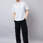 Style Quotient Men Relaxed Fit Mid Rise Clean Look Cotton Cargo Denim Jeans