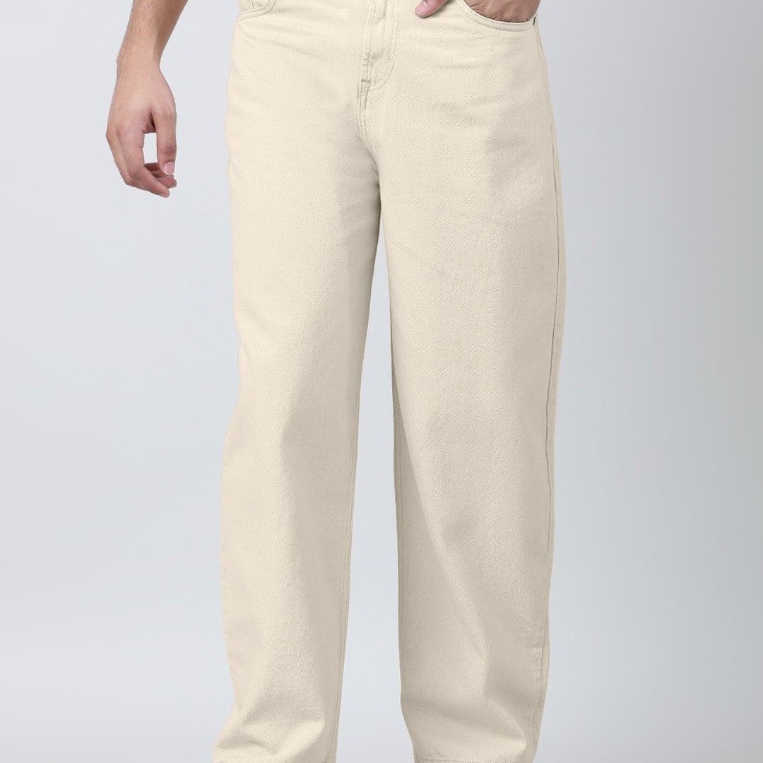 Bene Kleed Men Mid-Rise Baggy Fit Cotton Jeans