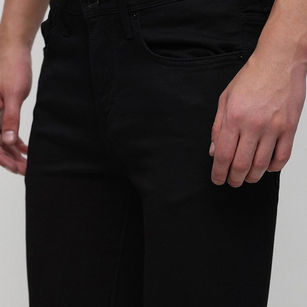 SELECTED Men Slim Fit Mid Rise Clean Look Dark Shade Stretchable Jeans