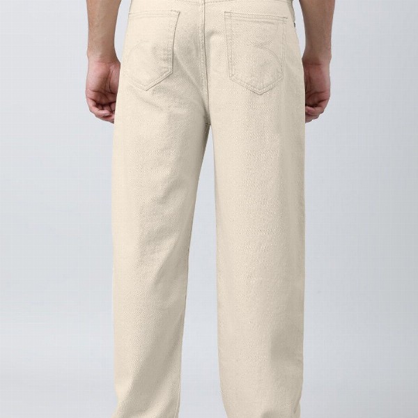 Bene Kleed Men Mid-Rise Baggy Fit Cotton Jeans