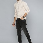 Mast & Harbour Men Black Slim Tapered Fit Mid-Rise Clean Look Stretchable Jeans