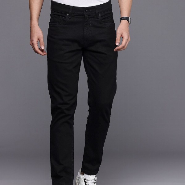 Louis Philippe Jeans Men Smart Slim Fit Mid-Rise Jeans