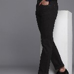 Louis Philippe Jeans Men Black Slim Fit Mid-Rise Clean Look Stretchable Jeans