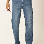 Thomas Scott Men Smart Relaxed Fit Light Fade Stretchable Jeans