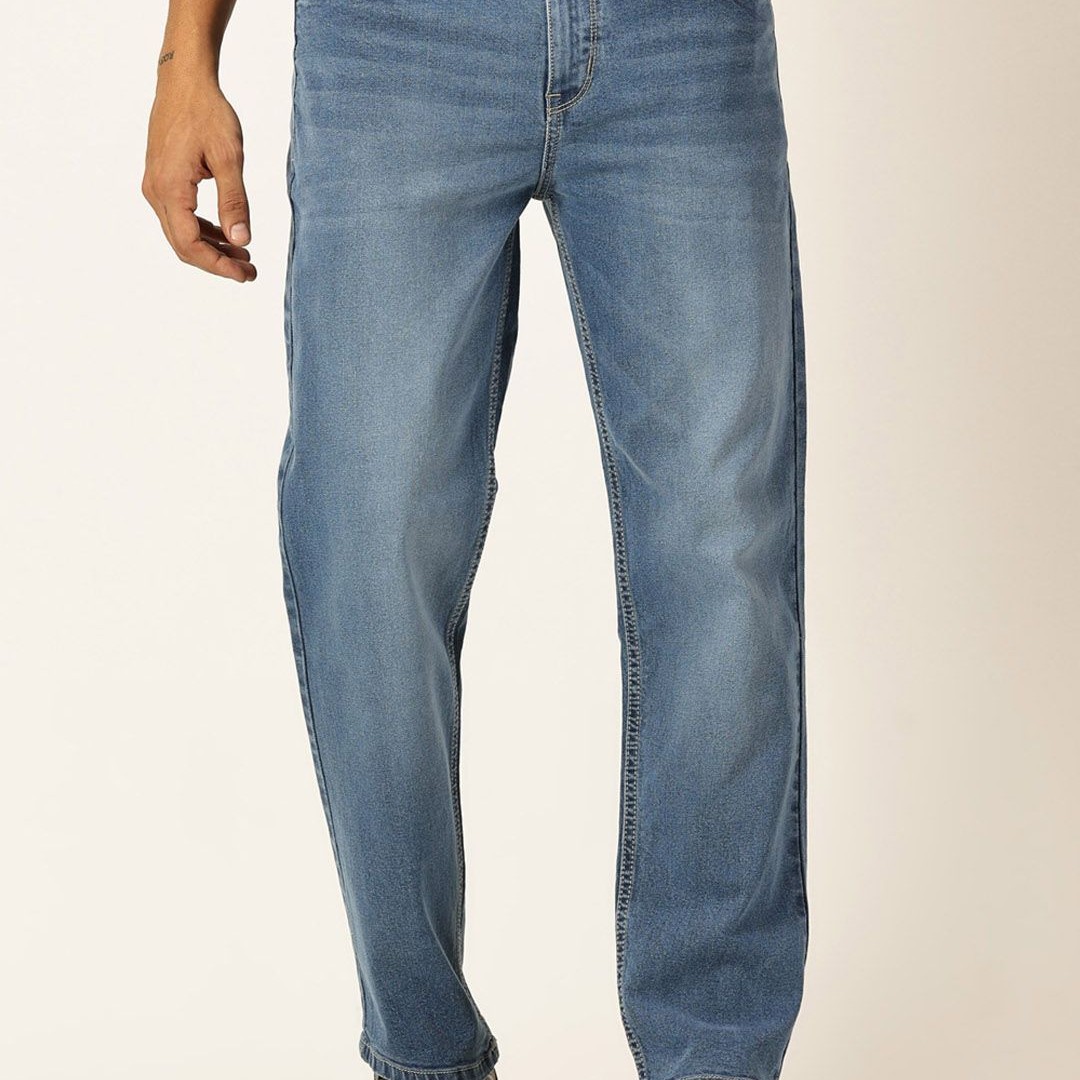 Thomas Scott Men Smart Relaxed Fit Light Fade Stretchable Jeans