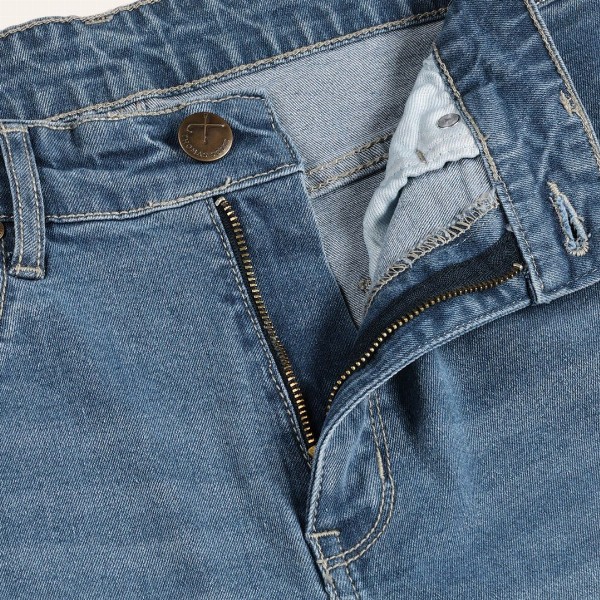 Thomas Scott Men Smart Relaxed Fit Light Fade Stretchable Jeans