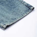 HERE&NOW Men Relaxed Cargo Pure Cotton Heavy Fade Jeans