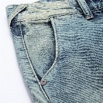 HERE&NOW Men Relaxed Cargo Pure Cotton Heavy Fade Jeans