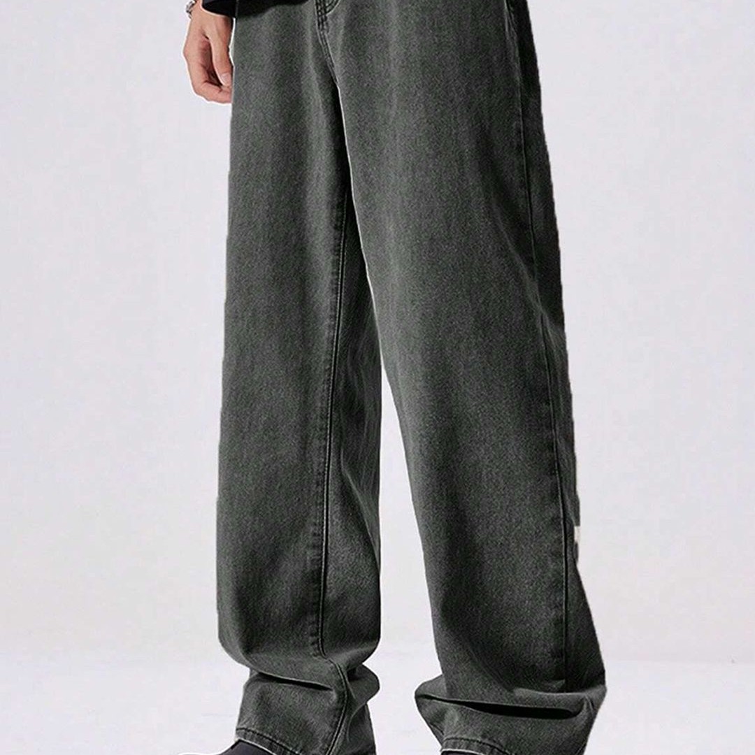 Xee Men Loose Baggy Fit Mid-Rise Stretchable Jeans