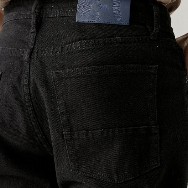 Andamen Men Casual Twill Woven Special Dye Wash Effect Straight Jeans