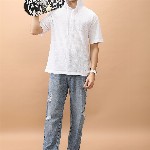 HIGHLANDER Men Relaxed Fit Highly Distressed Light Fade Jeans