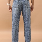 HIGHLANDER Men Relaxed Fit Highly Distressed Light Fade Jeans