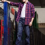 HJ HASASI Men Bootcut High-Rise Light Fade Acid Wash Stretchable Jeans
