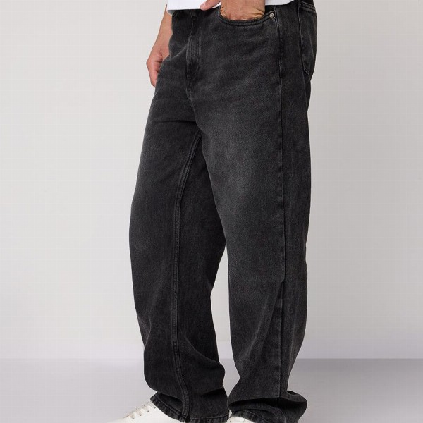 FREAKINS Men Cotton Straight Leg Mid Rise Jeans