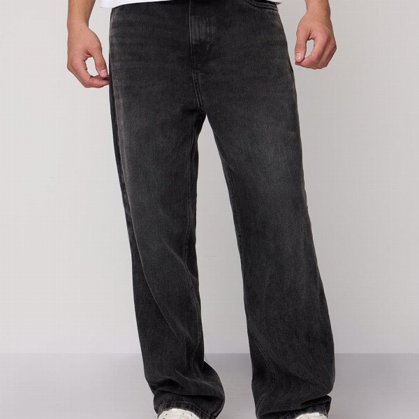 FREAKINS Men Cotton Straight Leg Mid Rise Jeans