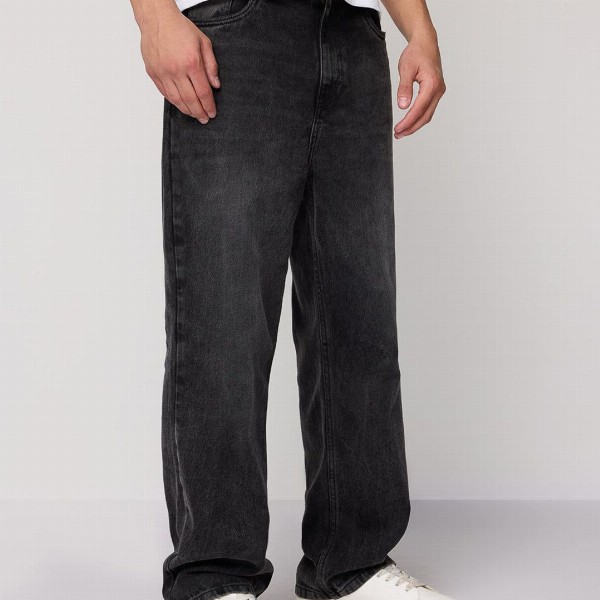 FREAKINS Men Cotton Straight Leg Mid Rise Jeans