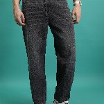 HIGHLANDER Men Loose Baggy Fit Light Fade Cotton Jeans