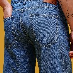 HERE&NOW Men Graphic Printed Mid-Rise Pure Cotton Baggy Fit Jeans