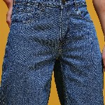 HERE&NOW Men Graphic Printed Mid-Rise Pure Cotton Baggy Fit Jeans