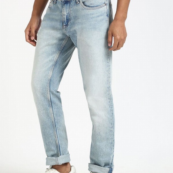 Tommy Hilfiger Men Slim Fit Heavy Fade Stretchable Jeans