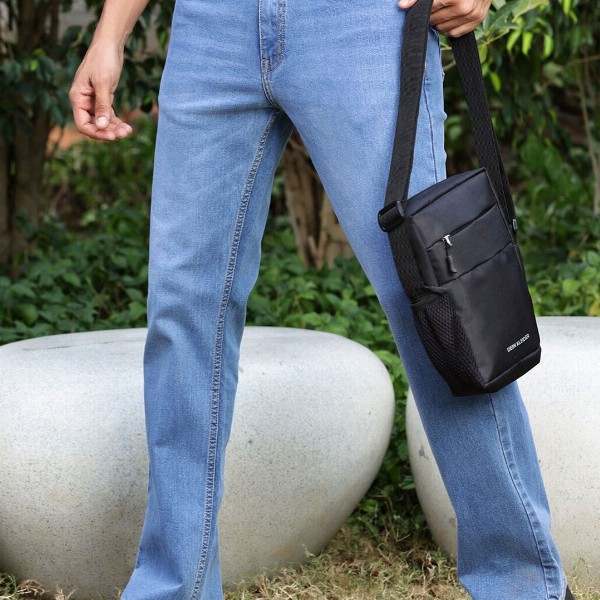 Mast & Harbour Blue Men Smart Bootcut Clean Look Stretchable Jeans