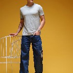 HERE&NOW Men Graphic Print Mid-Rise Pure Cotton Baggy Fit Jeans
