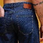 HERE&NOW Men Graphic Print Mid-Rise Pure Cotton Baggy Fit Jeans