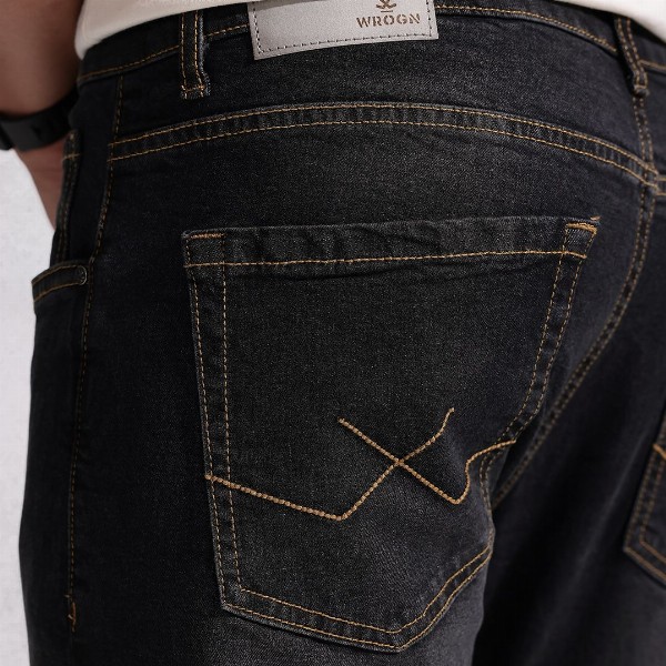 WROGN Men Slim Fit Light Fade Stretchable Jeans