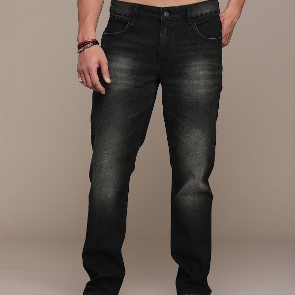 The Roadster Life Co. Men Slim Fit Heavy Fade Stretchable Jeans