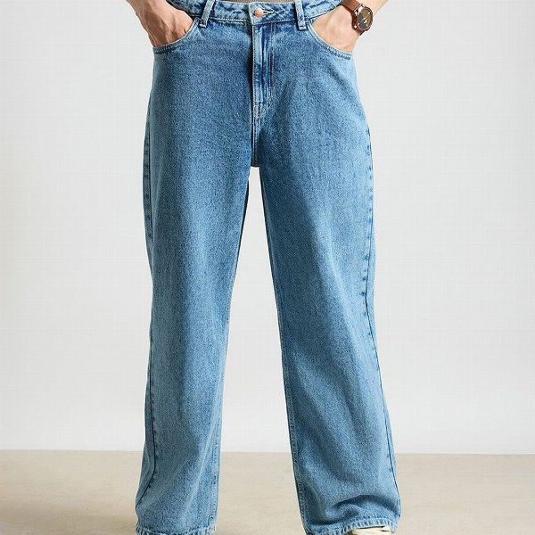 FREAKINS Men Cotton Straight Fit Mid-Rise Jeans