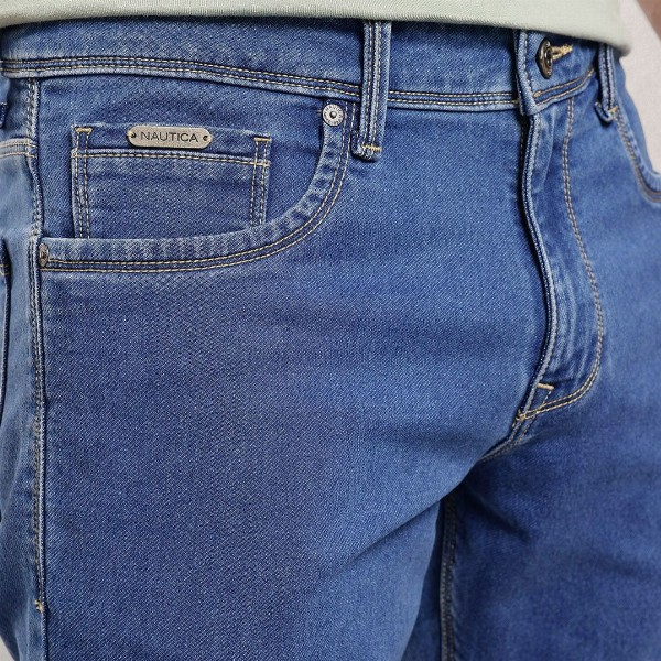 Nautica Men Active Flex Slim Fit Mid-Rise Jeans