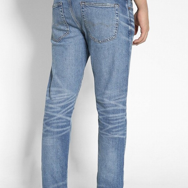 AMERICAN EAGLE OUTFITTERS Men Slim Fit Whiskers & Chevrons Clean Look Stretchable Jeans