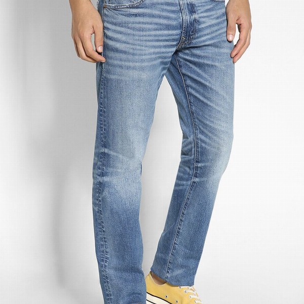 AMERICAN EAGLE OUTFITTERS Men Slim Fit Whiskers & Chevrons Clean Look Stretchable Jeans