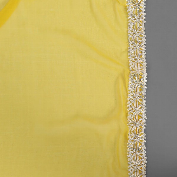 SINGNI Floral Printed Mirror Work A-Line Kurta With Trousers & Dupatta