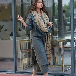 Aaghnya Women Solid Kurta with Palazzo & Dupatta