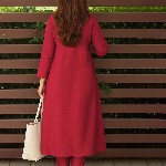 GoSriKi Women Solid Kurta with Trousers