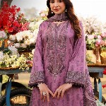 KALINI Ethnic Motifs Printed Notch Neck Straight Kurta With Trousers And Dupatta